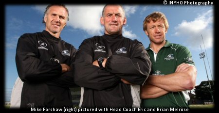 Mike Forshaw (right) pictured with Head Coach Eric and Brian Melrose